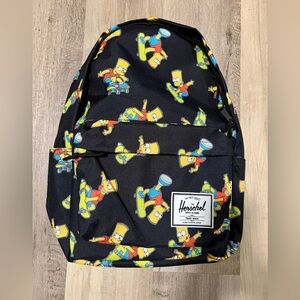 NWT Herschel Supply Co. x The Simpsons Bart Classic XL Black Backpack